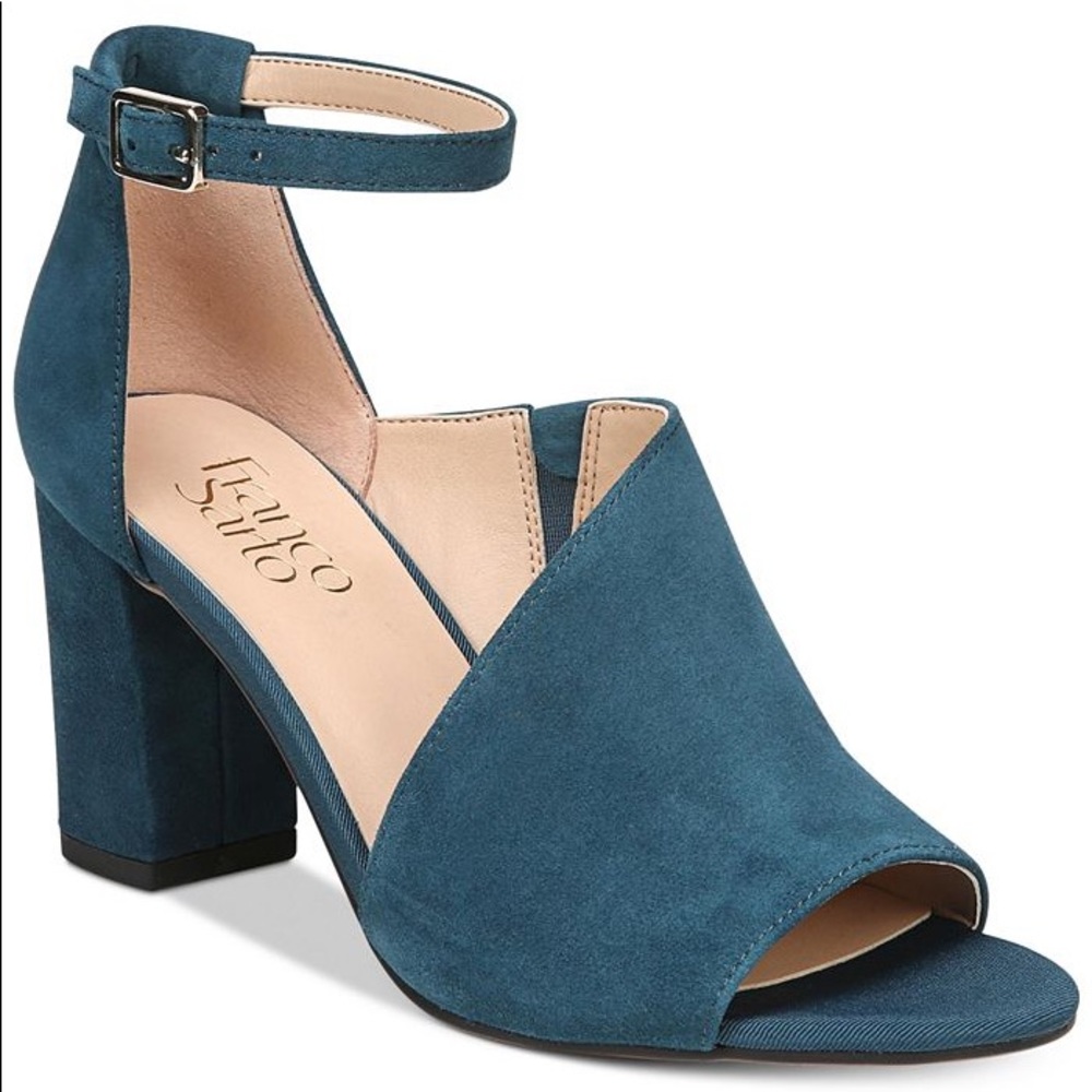 Franco Sarto Blue “Gayle” Heels - Picture 1 of 8